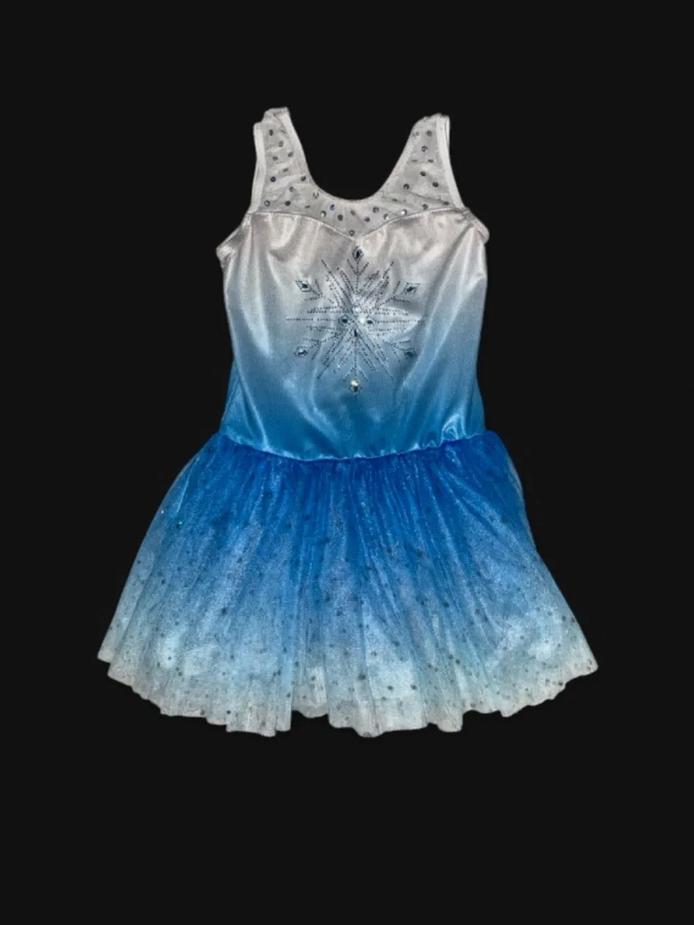 Blue Ombre Sparkle Tutu Costume Dress for Kids